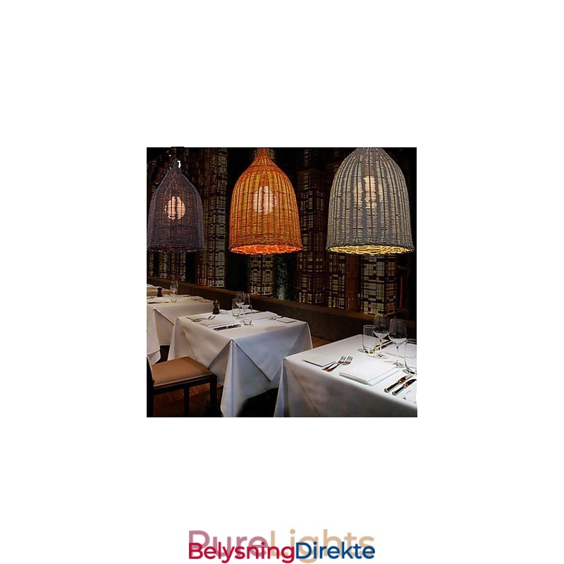 Lysekrone I Rotting Lysekrone Kreativ Retro Rottinglampe