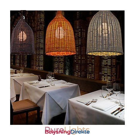 Lysekrone I Rotting Lysekrone Kreativ Retro Rottinglampe