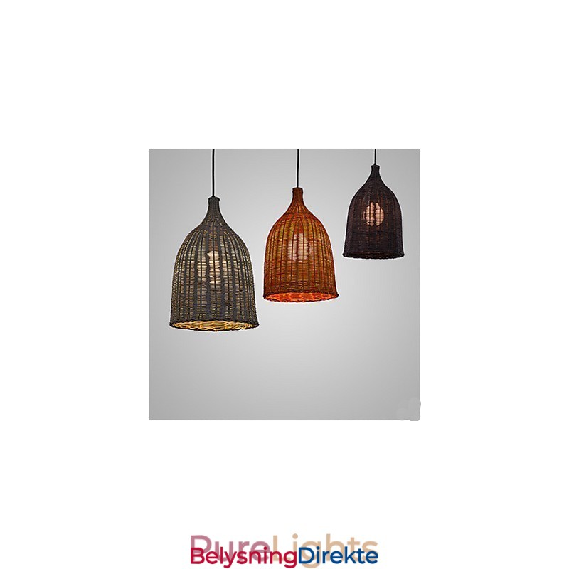 Lysekrone I Rotting Lysekrone Kreativ Retro Rottinglampe