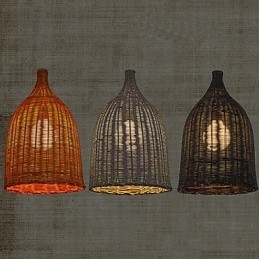 Lysekrone I Rotting Lysekrone Kreativ Retro Rottinglampe