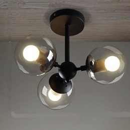 Glassball Jern Bønnestengel Molekylære Taklamper