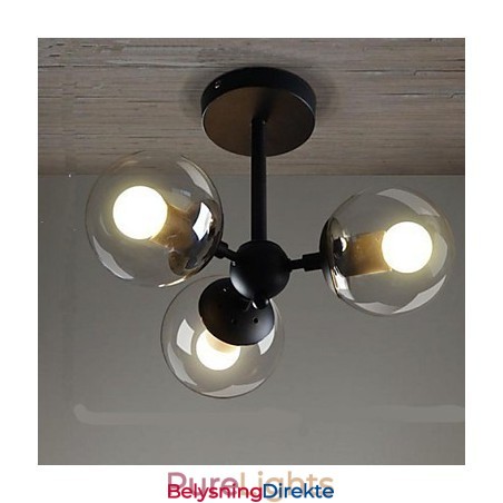 Glassball Jern Bønnestengel Molekylære Taklamper