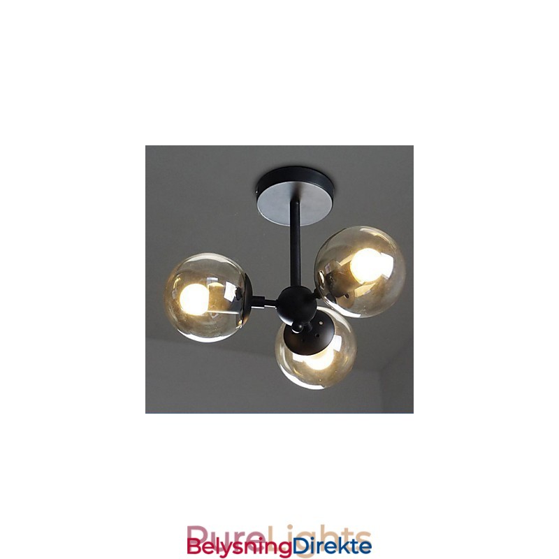 Glassball Jern Bønnestengel Molekylære Taklamper