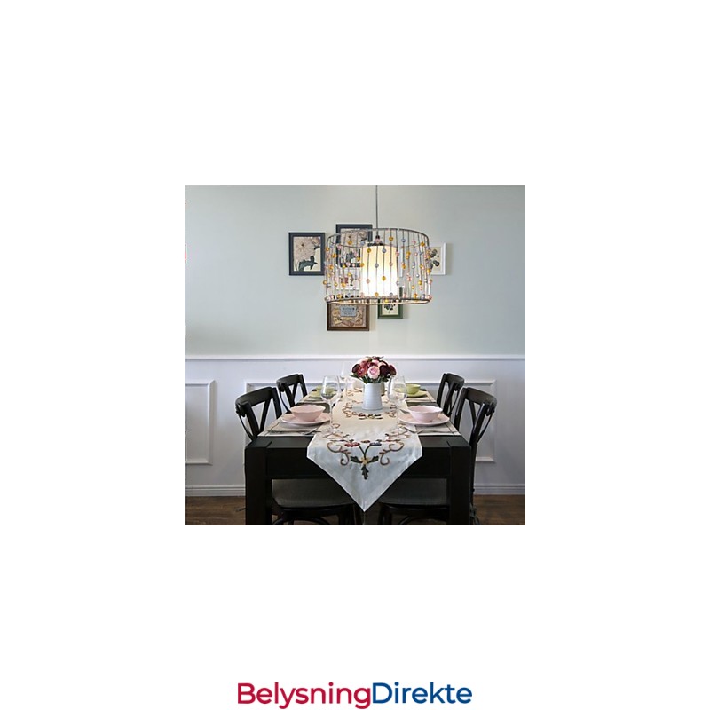 Lampens Ene Hode Er Sylindriske Perler.