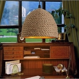 Vintage Smijernslysekrone Kreativ Industriell Hamp