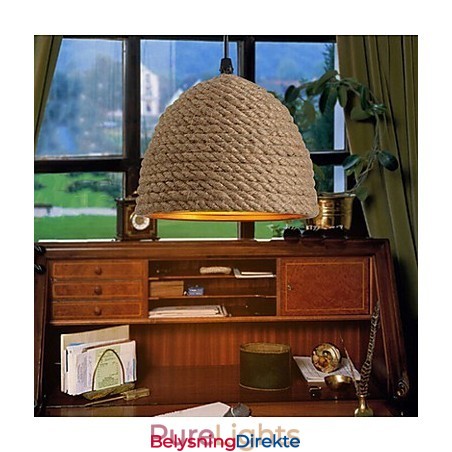 Vintage Smijernslysekrone Kreativ Industriell Hamp