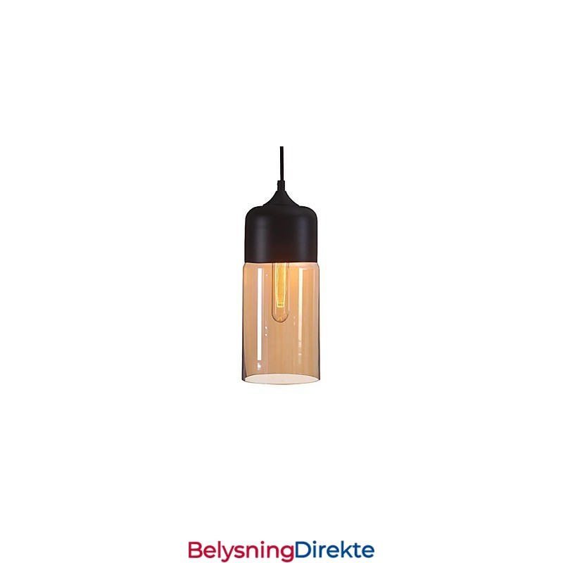 Westmenlights Elegant Flaskeskjerm Diy Taklampe Glass Pendelbelysning Edison Pære Hjem