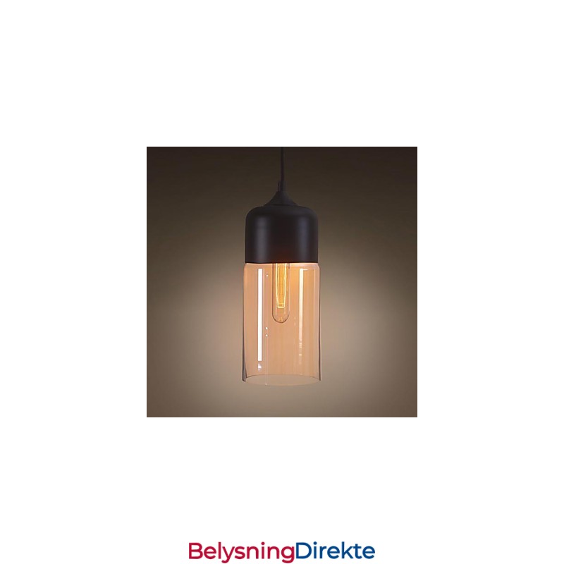 Westmenlights Elegant Flaskeskjerm Diy Taklampe Glass Pendelbelysning Edison Pære Hjem