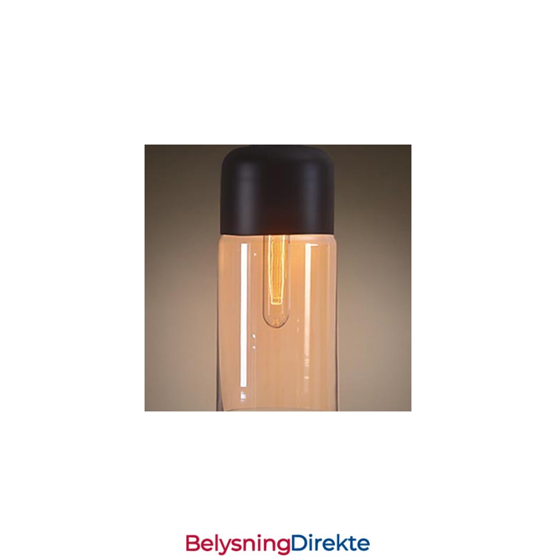 Westmenlights Elegant Flaskeskjerm Diy Taklampe Glass Pendelbelysning Edison Pære Hjem