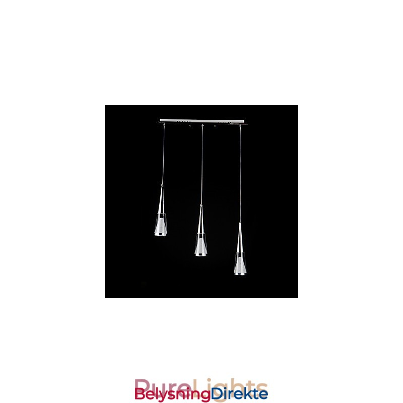 3 Lys Anhengslampe Moderne Samtidskunst Metall