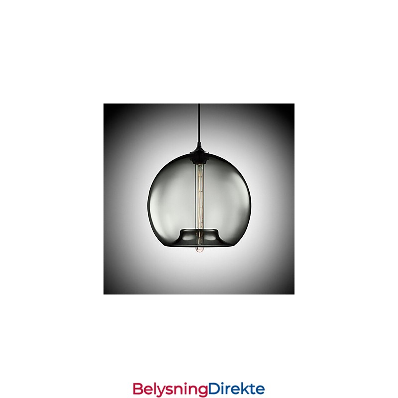 Retro Kreativ Pendellampe I Glass Med Ett Hode, Kafé I Gullfiskskålen