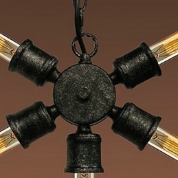 Retro Maleri Metall Pendellampe