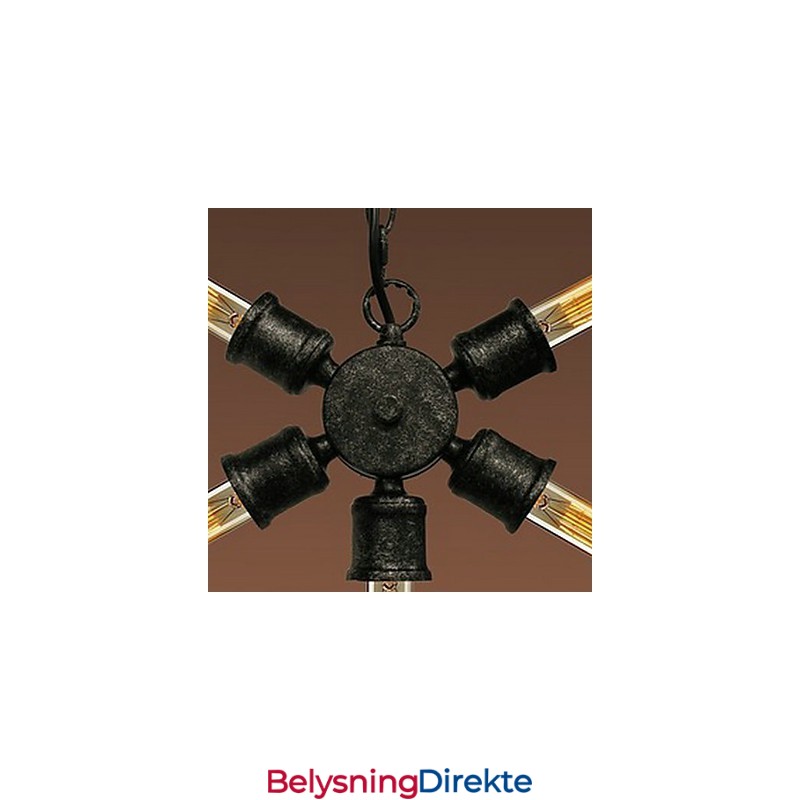 Retro Maleri Metall Pendellampe