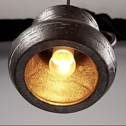 Personlighet Retro Keramisk Hengende Tehus Lysekrone Lampe