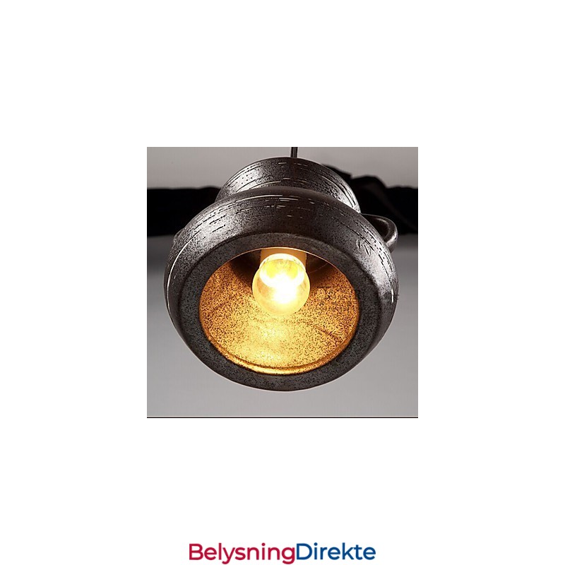 Personlighet Retro Keramisk Hengende Tehus Lysekrone Lampe