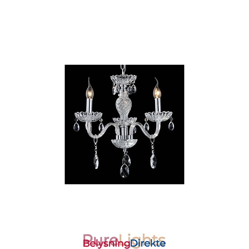 6 Lys I Palassstil Med Glasslysekrone Og Stearinlyspære