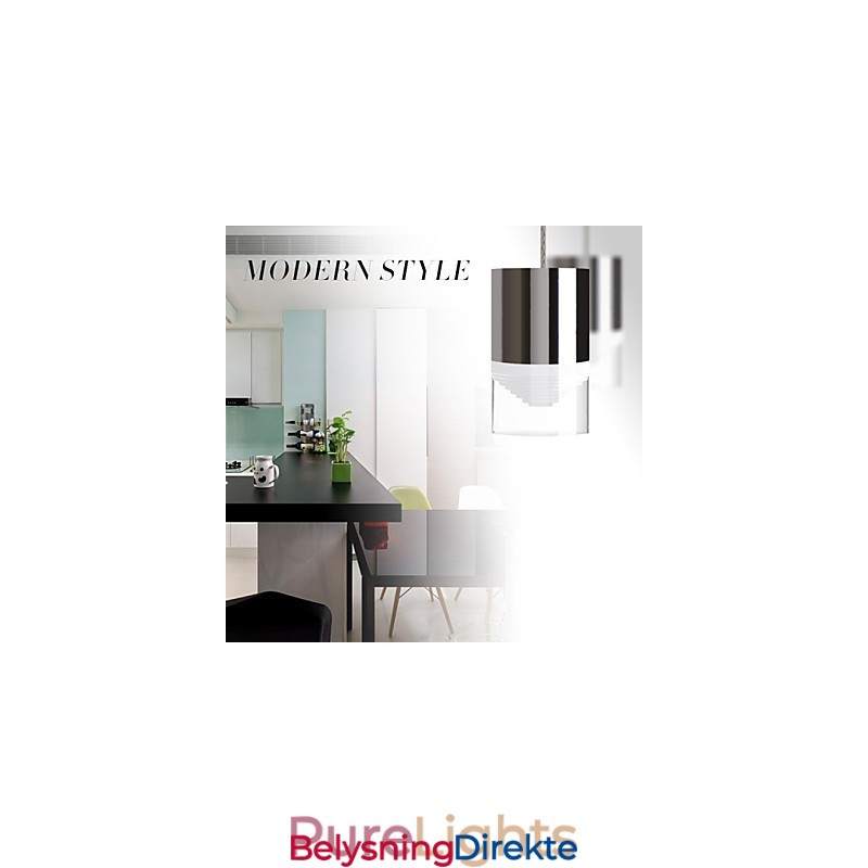 3 Lys Anhengslampe Moderne Samtidskunst Metall