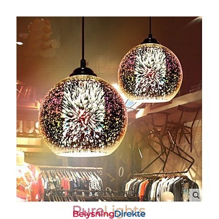 Enkelt Bord 3D Glass Kreativt Anheng