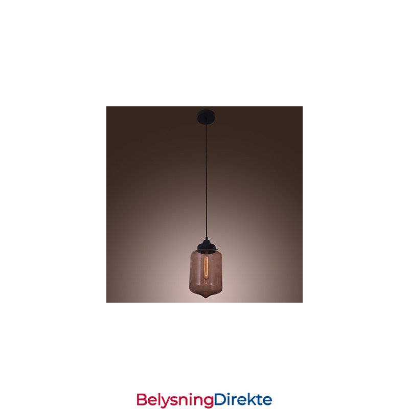 70W Moderne Glasspendellampe I Gjennomsiktig Flaskedesign