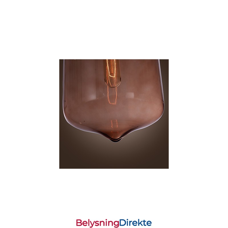 70W Moderne Glasspendellampe I Gjennomsiktig Flaskedesign