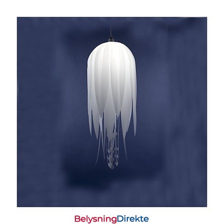 Pendellampe Moderne Minimalistisk Hvit 1 Lys Metall Og