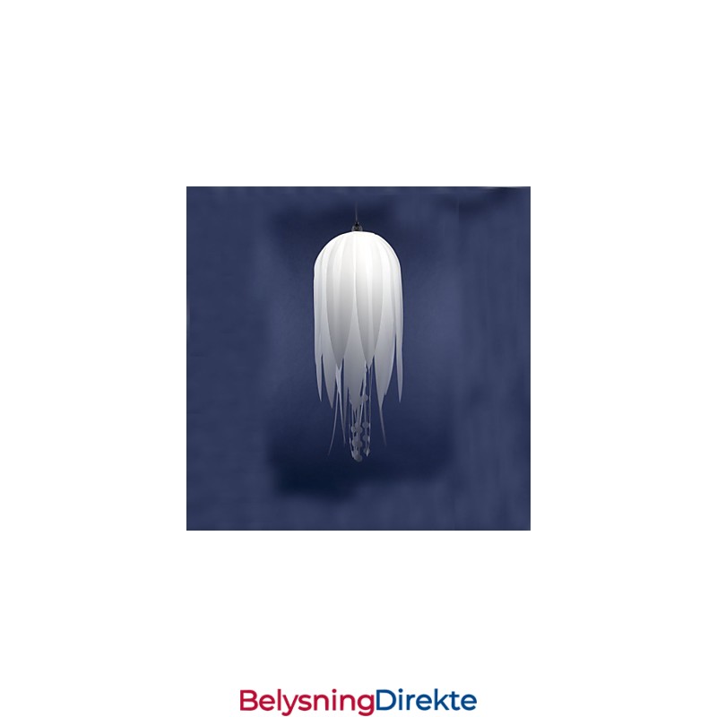 Pendellampe Moderne Minimalistisk Hvit 1 Lys Metall Og