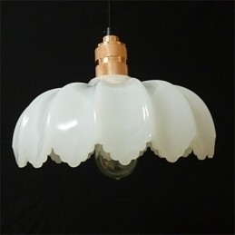 Kreativ Retro Gammel Shanghai Blomsterloungelysekrone I Glass