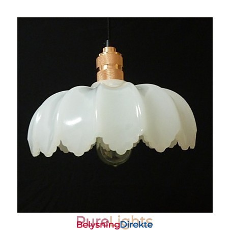 Kreativ Retro Gammel Shanghai Blomsterloungelysekrone I Glass