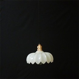 Kreativ Retro Gammel Shanghai Blomsterloungelysekrone I Glass