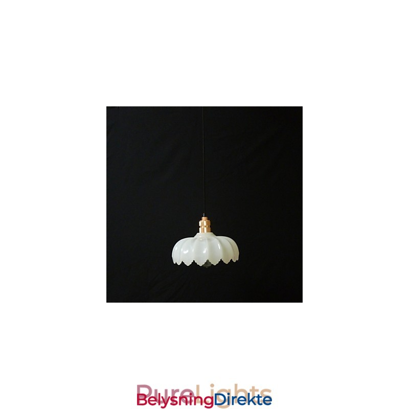 Kreativ Retro Gammel Shanghai Blomsterloungelysekrone I Glass