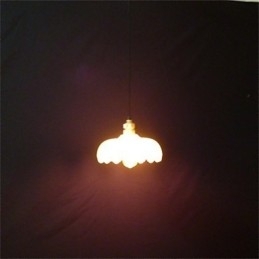 Kreativ Retro Gammel Shanghai Blomsterloungelysekrone I Glass