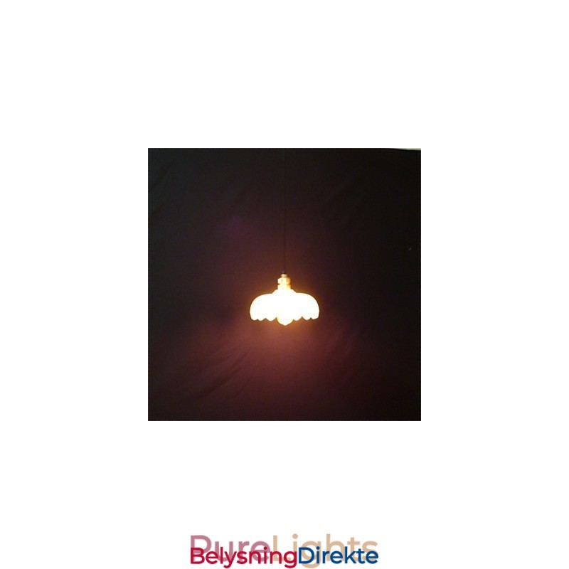 Kreativ Retro Gammel Shanghai Blomsterloungelysekrone I Glass