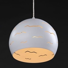 Enkel, Moderne Kreativ Belysning Av Ekte Hvitt Jern