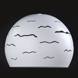 Enkel, Moderne Kreativ Belysning Av Ekte Hvitt Jern