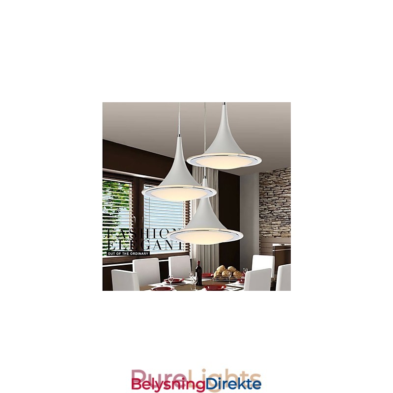 1 Pendellamper Droplight Akryl Lysekrone