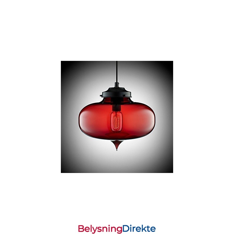 Retro Kreativ Pendellampe I Glass Med Ett Hode, Kafé I Gullfiskskålen