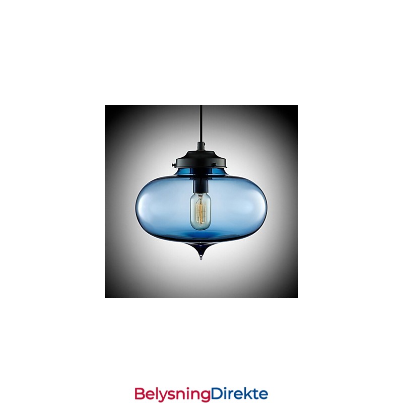 Retro Kreativ Pendellampe I Glass Med Ett Hode, Kafé I Gullfiskskålen