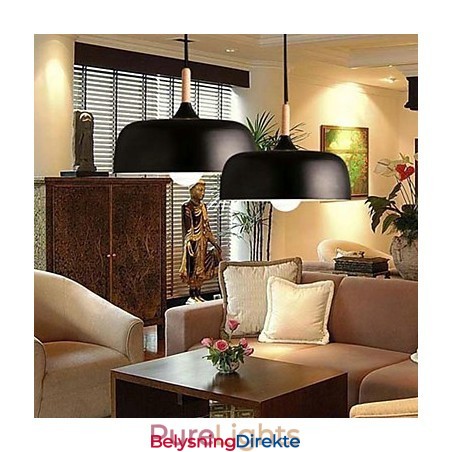 Landlig Maling Metall Pendellampe