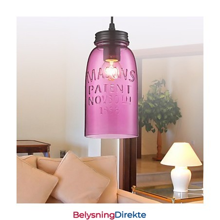 Moderne Glasspendellampe Med 1 Lys I Gjennomsiktig Bobledesign