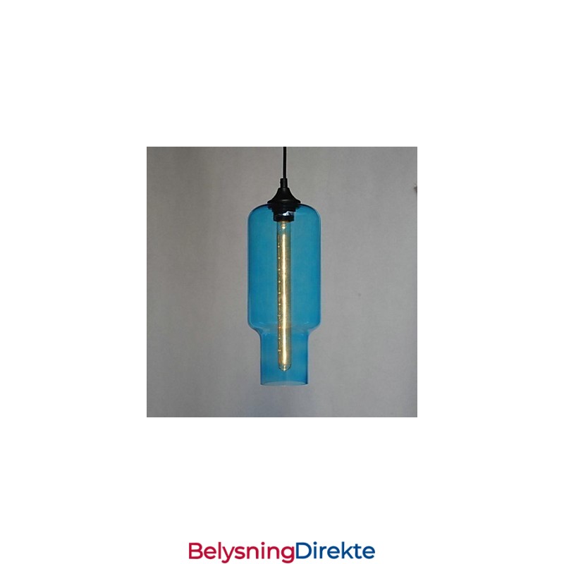 Moderne Glasspendellampe I Brunt Bobledesign
