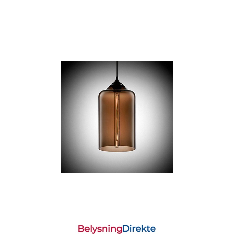 Flaskedesign Pendellampe Med 1 Lys, Konsis Jernmaling