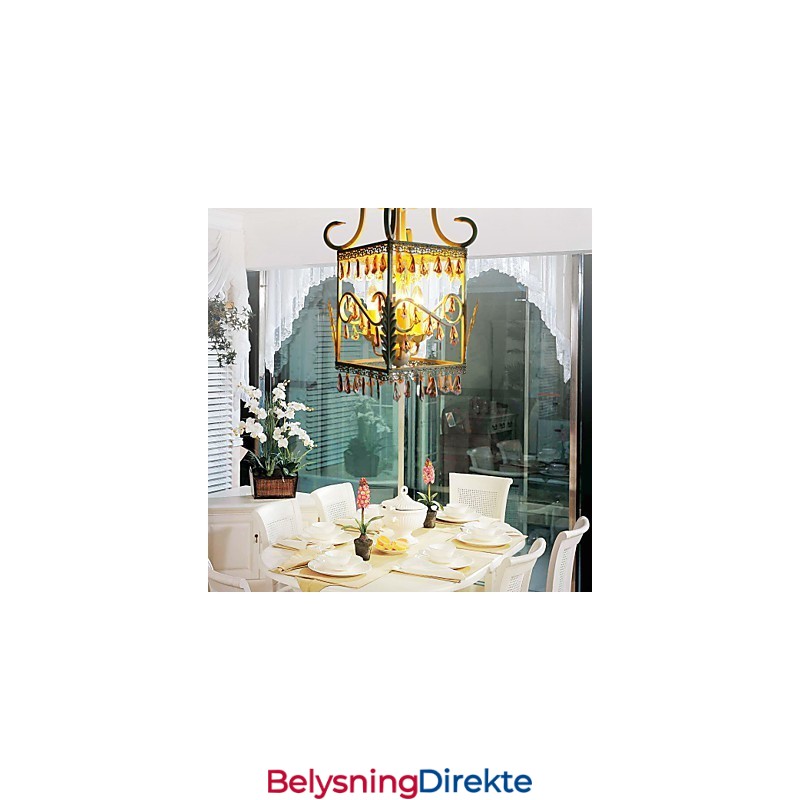 Landlig Av Europeisk Type Droplight Amerikansk Landlig Rektangulær Skalllampe Verandalampe