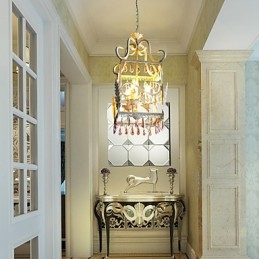 Landlig Av Europeisk Type Droplight Amerikansk Landlig Rektangulær Skalllampe Verandalampe