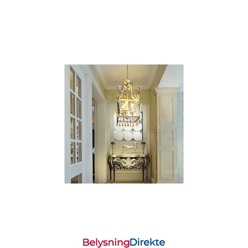 Landlig Av Europeisk Type Droplight Amerikansk Landlig Rektangulær Skalllampe Verandalampe