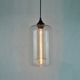Flaskedesign Pendellampe Med 1 Lys Minimalistisk Jernmaleri