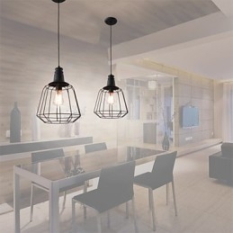 Rustikk Hytte Retro Landlig Mini-Stil Maleri Metall Pendellampe Garasje