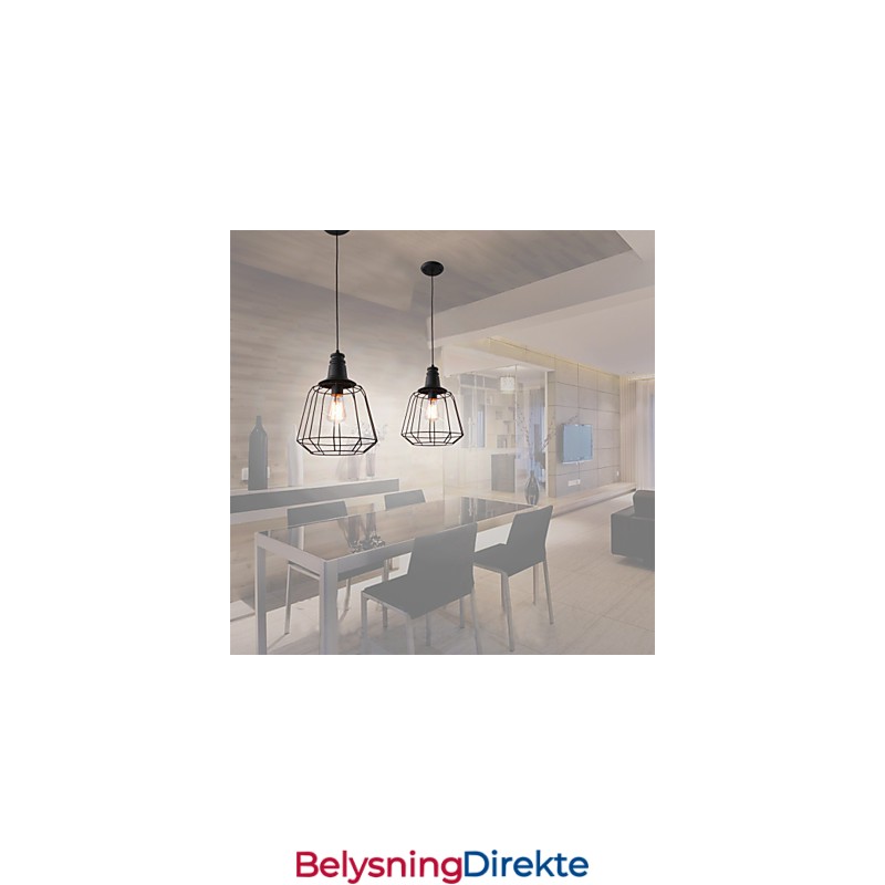 Rustikk Hytte Retro Landlig Mini-Stil Maleri Metall Pendellampe Garasje