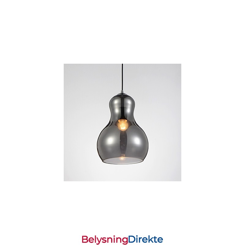 Kalebasformet Pendellampe 1 Lys Moderne Simplicity Gyllen Krom Rosegull Rav Røykgrå Glass Og Karbonstål