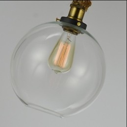 Amerikansk Landlig Vintage Industriell Kreativ Glasslysekrone Enkelt Hodesnor