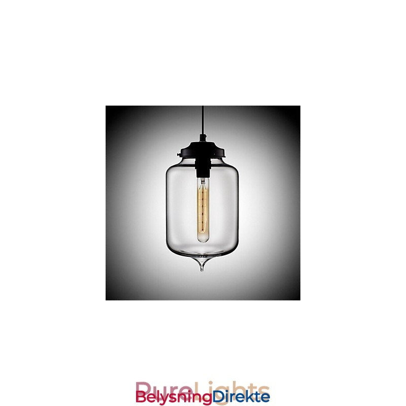 Retro Kreativ Pendellampe I Glass Med Ett Hode, Kafé I Gullfiskskålen